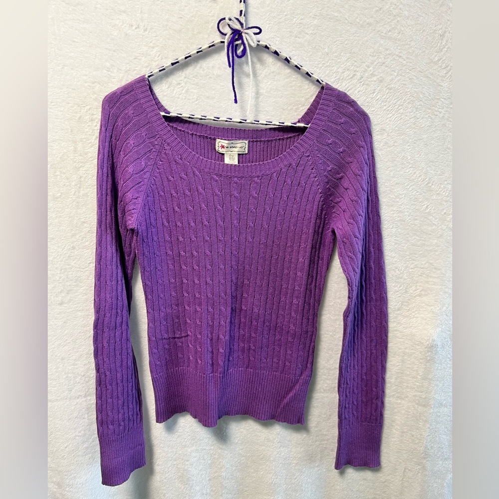 Cable Knit Sweater by One Step Up